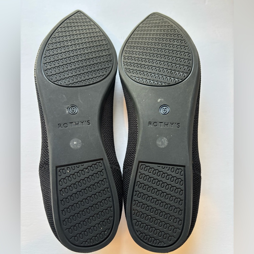 Rothy's The Point Black Size 9 Authentic with Insoles - Picture 11 of 12